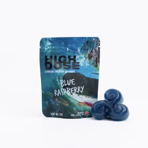 Dank Bud - High Dose – Blue Raspberry THC Gummies – 1500 MG